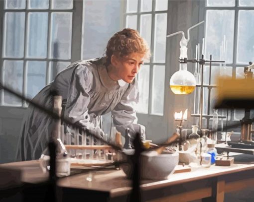 Marie Curie paint by numbers
