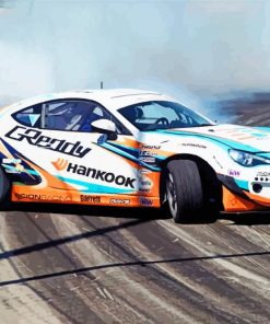 Cool Drift Car paint by numbers