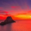 Es Vedra Red Sky paint by numbers