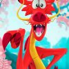 Mulan Mushu paint by numbers
