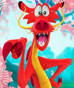 Mulan Mushu paint by numbers