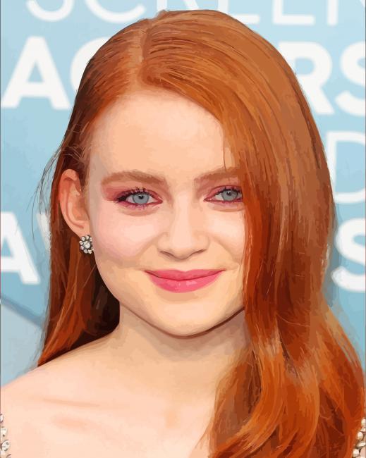 Sadie Sink paint by numbers