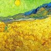 Wheatfield With A Reaper paint by numbers
