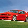 Aesthetic 2000 Red Mustang paint by numbers