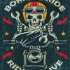 Aesthetic Born To Ride paint by numbers