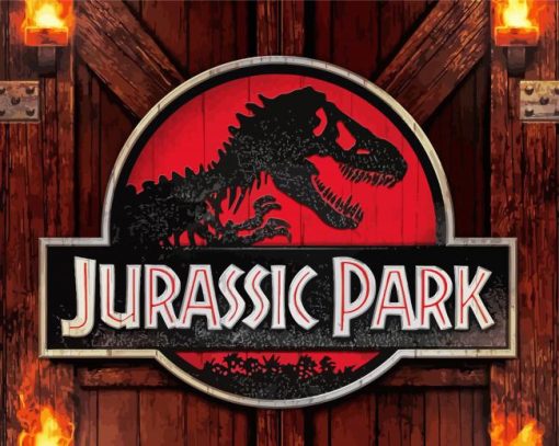 Aesthetic Jurassic Park paint by numbers