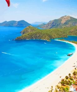 Oludeniz Beach Turkey paint by numbers