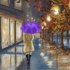 Woman In The Rain paint by numbers