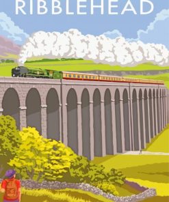 Aesthetic Ribblehead Viaduct paint by numbers