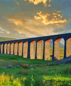 Ribblehead Viaduct Bridge paint by numbers