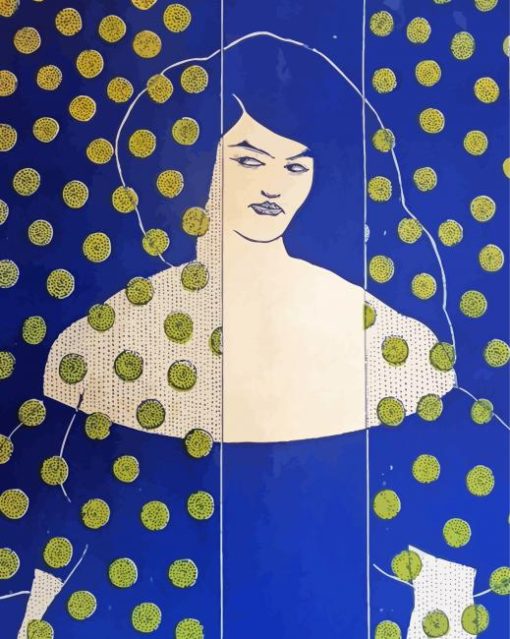 Woman By Aubrey Beardsley paint by numbers