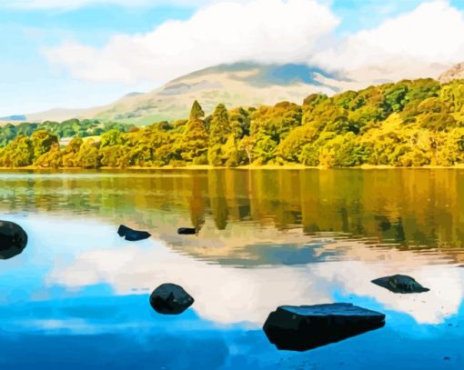 Coniston Water Paint by numbers