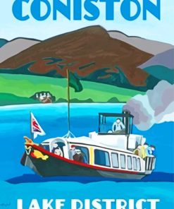 Coniston Water Poster Paint by numbers