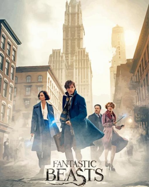 Fantastic Beasts Poster Paint by numbers