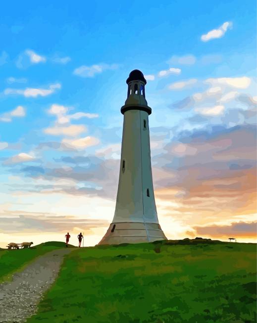 Hoad Monument Sunset Paint by numbers