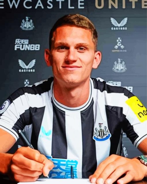 Sven Botman Newcastle United Paint by numbers