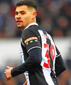 Footballer Bruno Guimaraes Paint by numbers
