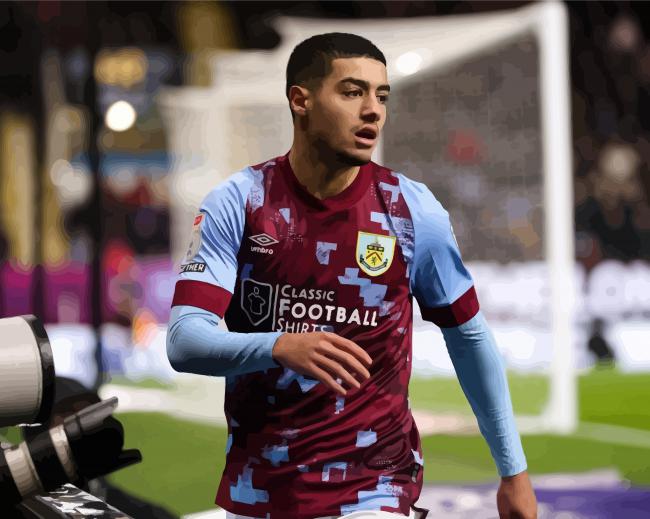 The Moroccan Player Anass Zaroury Paint by numbers