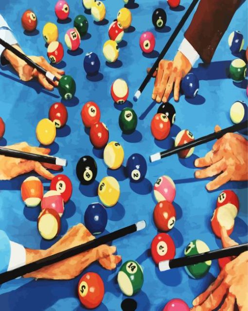 Billiard Game Paint by numbers