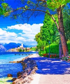 Malcesine Italy Paint by numbers