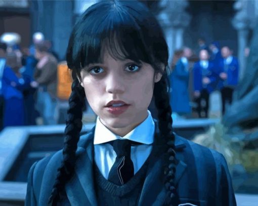 Aesthetic Wednesday Addams Paint by numbers