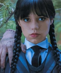 Cool Wednesday Addams Paint by numbers
