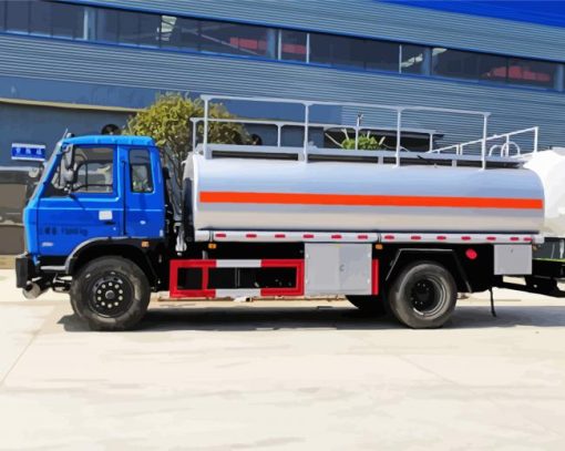 Cool Q8 Petrol Tanker Paint by numbers