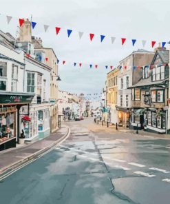 Lyme Regis Street Paint By Numbers