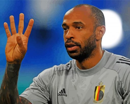 Football Coach Thierry Henry Paint by numbers