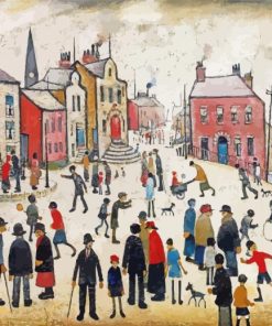 People Standing About Paint By Numbers