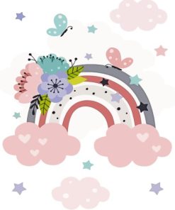 Soft Rainbow Paint By Numbers