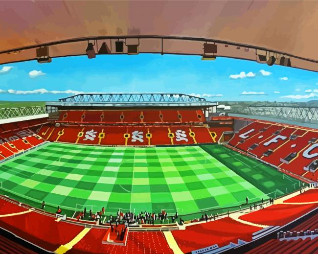 Anfield Stadium pant by numbers