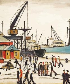 LS Lowry Glasgow Docks Paint By Numbers