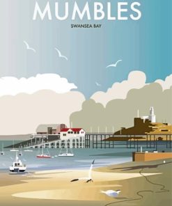 Swansea Poster paint by numbers