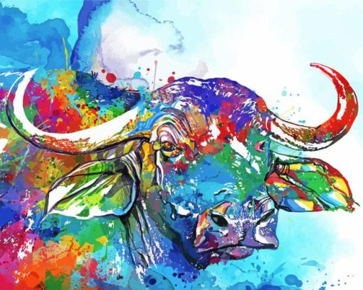 Abstract Buffalo Paint By Numbers
