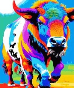 Colorful Buffalo Paint By Numbers