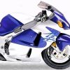 Blue And Silver 2002 Hayabusa Paint By Numbers