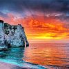 Etretat France Sunset Paint By Numbers