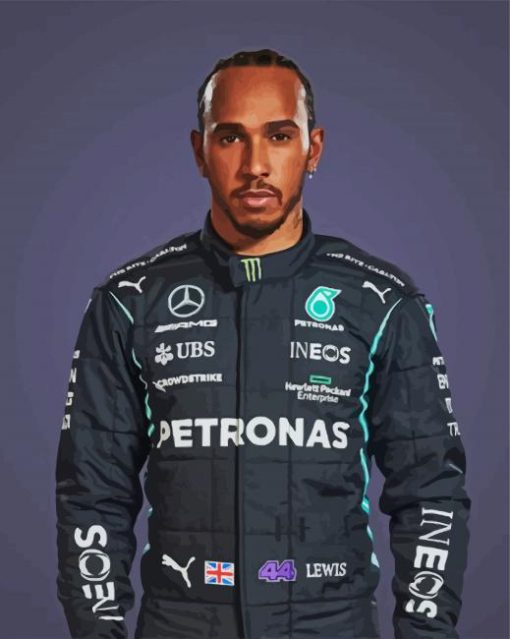Cool Lewis Hamilton Paint By Numbers "