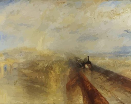 Rain Steam And Western Railway Paint By Numbers