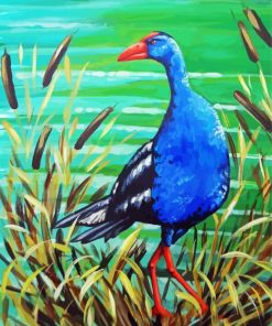 Pukeko Bird Paint By Numbers