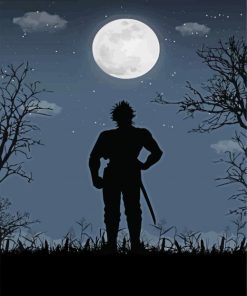 Black Clover Yami Sukehiro Silhouette Paint By Numbers