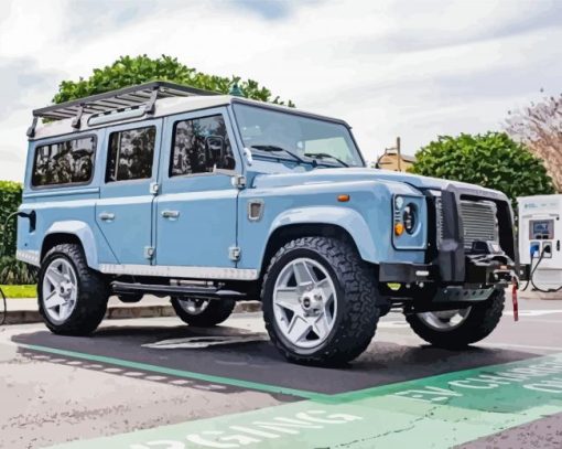 The Land Rover Defender Paint By Numbers