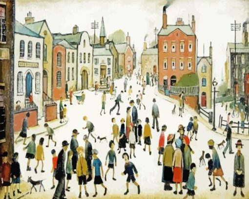 A Town Square Paint By Numbers