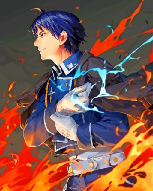 Colonel Roy Mustang Paint By Numbers