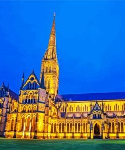 Salisbury Cathedral UK Paint By Numbers