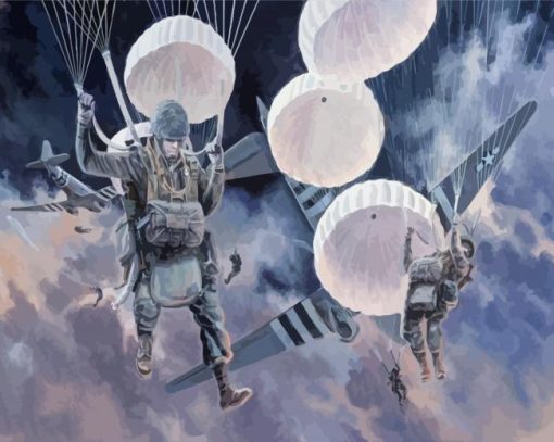 American Paratroopers Paint By Numbers