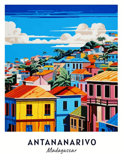 Antananarivo Madagascar Paint By Numbers