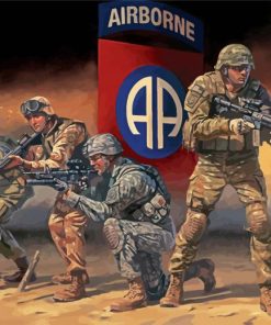 Military Paratroopers Paint By Numbers