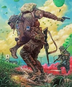 Paratroopers And Soldiers Paint By Numbers